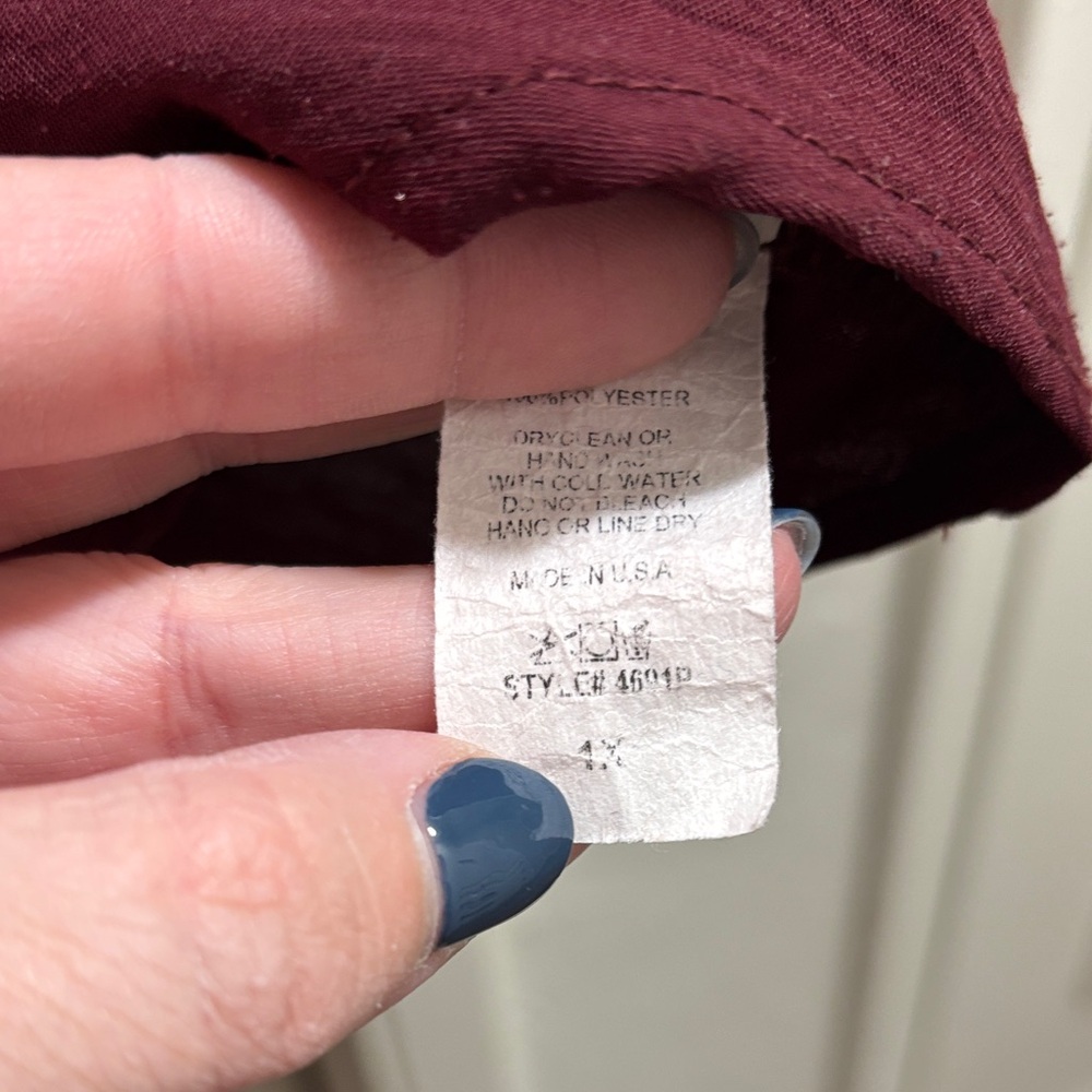 Entro Short Sleeve Tops - Orange, Pink, and Burgundy - Picture 4 of 5